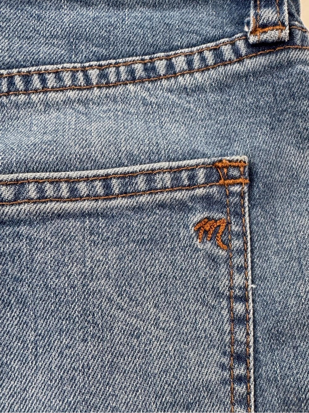 NEW MADEWELL High Rise Denim Shorts Button Front Edition Size 27 - Picture 10 of 11